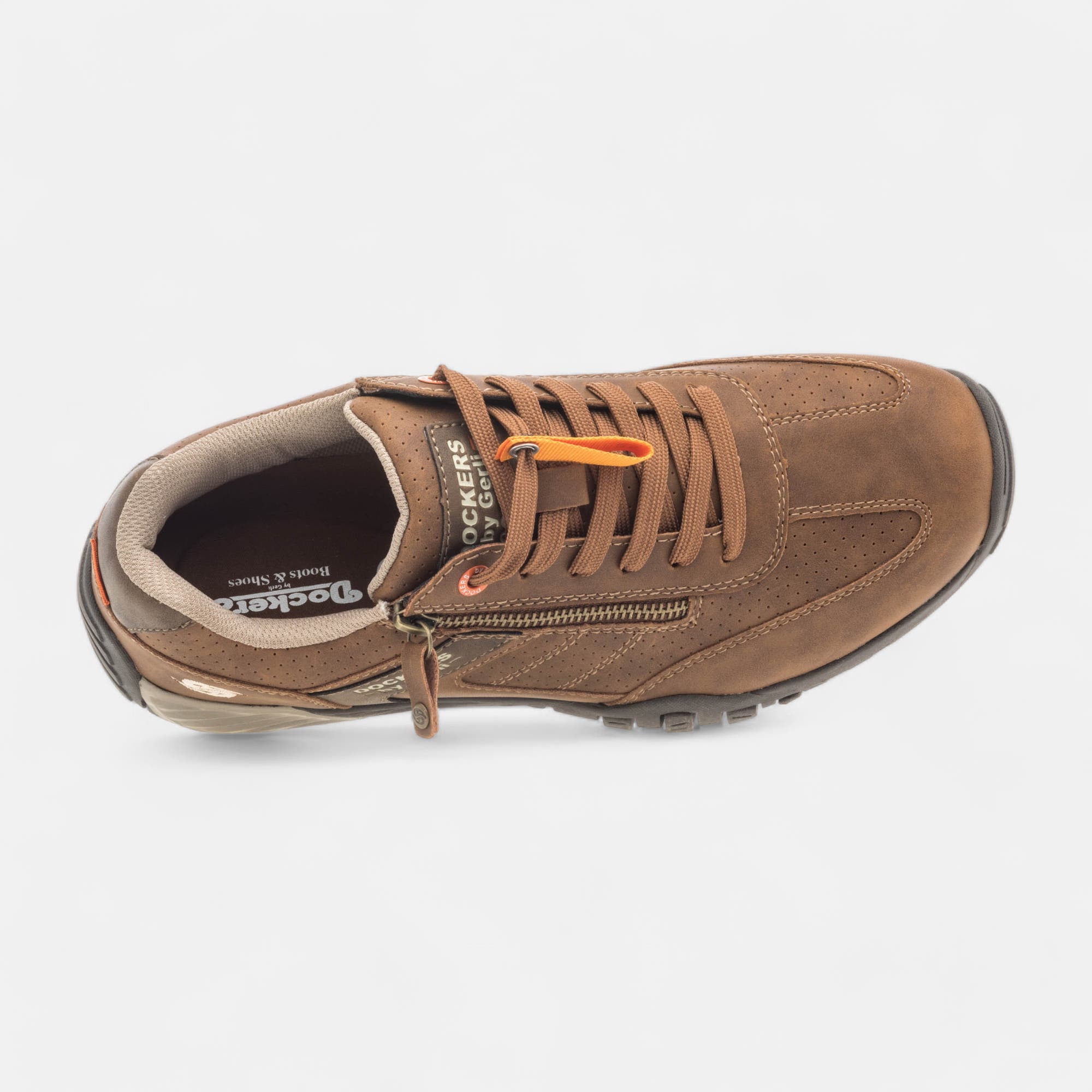 Baskets basses Homme cognac