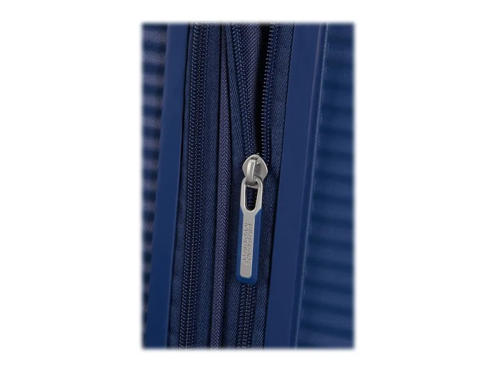 American Tourister Soundbox Spinner Expandable - Spinner 67 cm - hardside - polypropylen - midnatsmarineblå