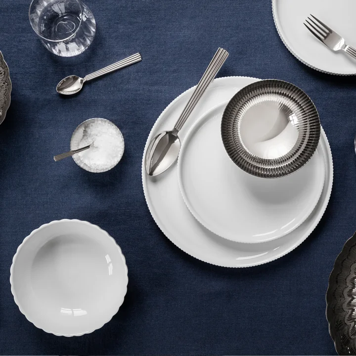 Georg Jensen - Bernadotte Teller, Ø 17 cm, weiss