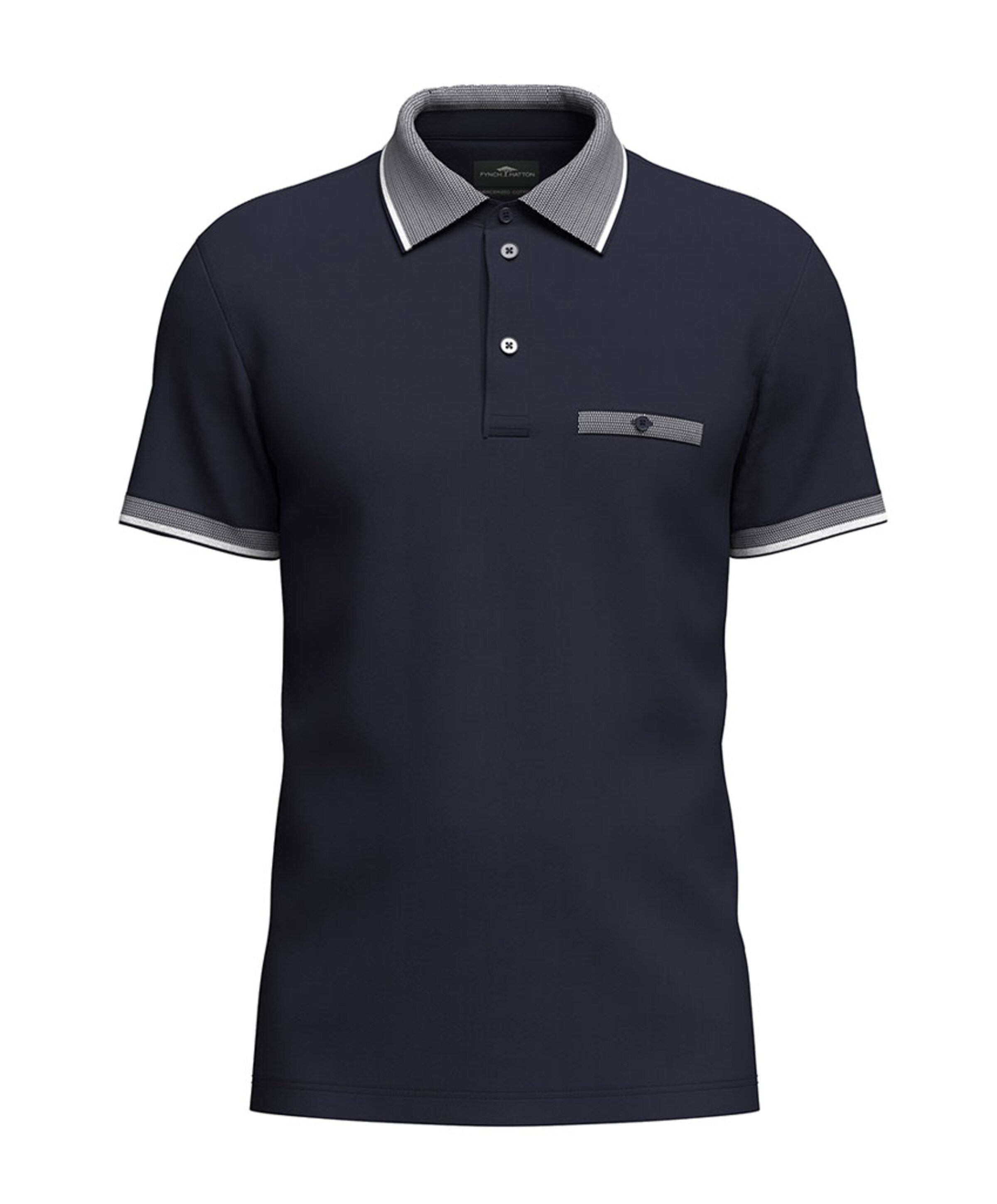 Fynch-Hatton Heren polo blauw