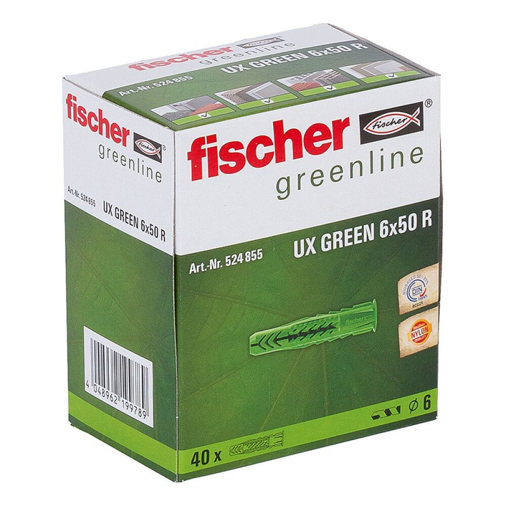 UNIVERSALPLUGG FISCHER 6X50MM 40STK
