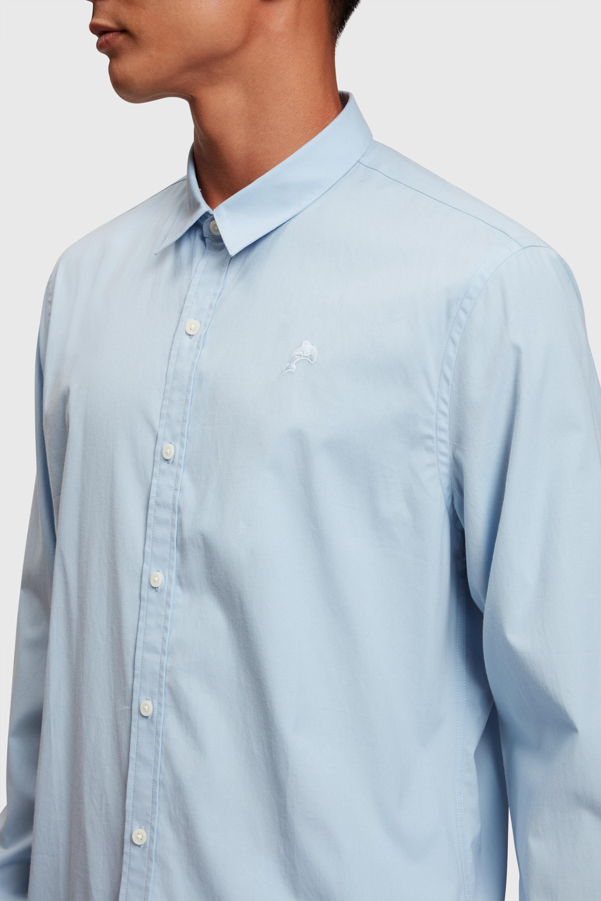 Chemise en popeline Slim Fit à badge dauphin