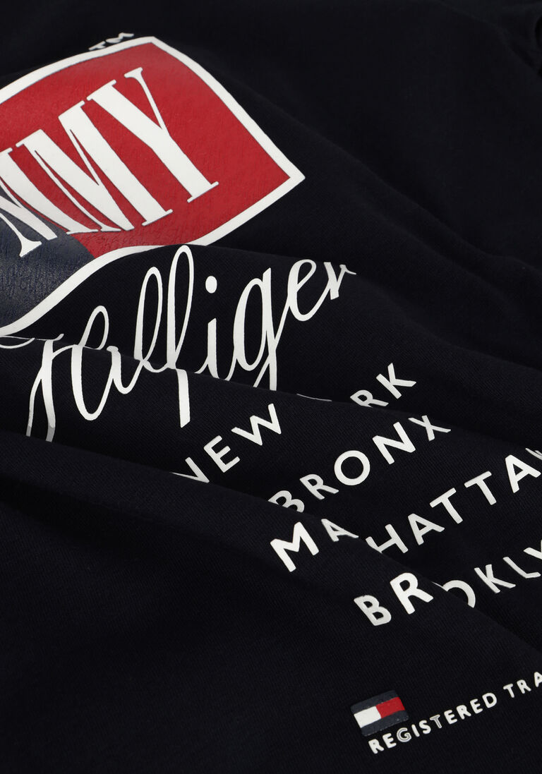 TOMMY HILFIGER donkerblauwe tommy hilfiger t-shirt timeless tommy graphic tee s/s
