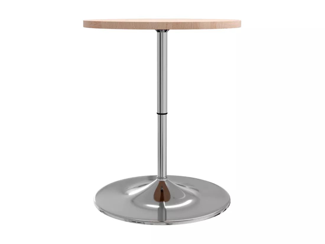 Table de bar Ø60x90,5 cm bois massif de chêne