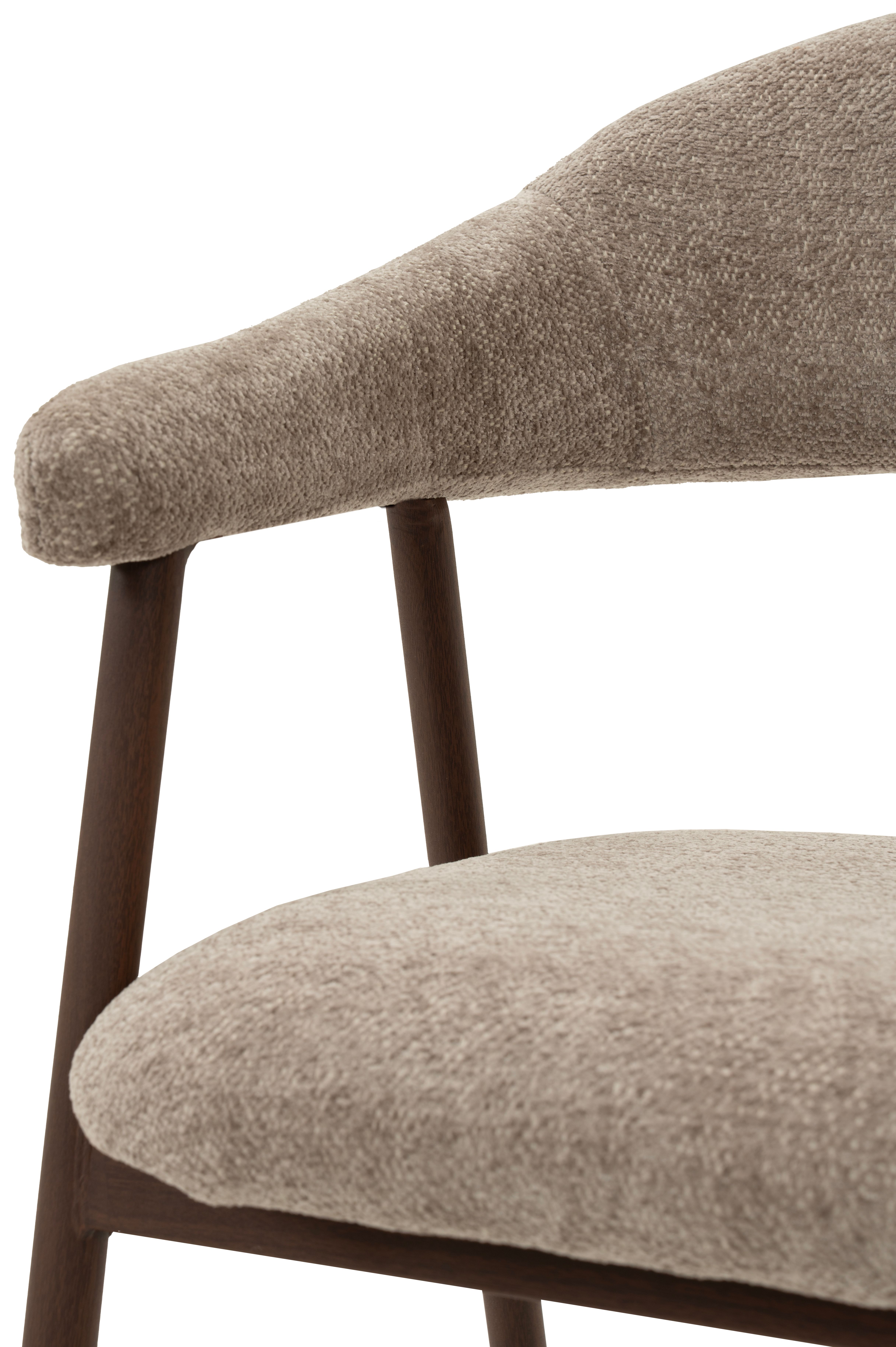 Eetkamerstoel Raven 30 Taupe - Walnut Brynjar B54 x D54 x H80 cm