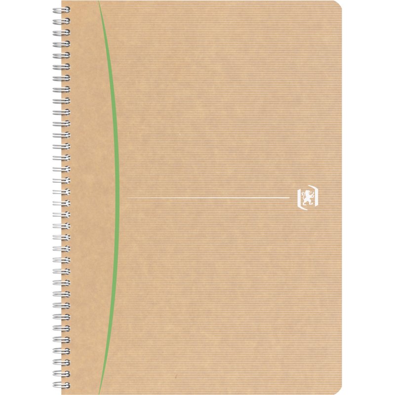 Cahier recyclé spirale Oxford Touareg A4 21 x 29,7 cm petits carreaux 180 pages
