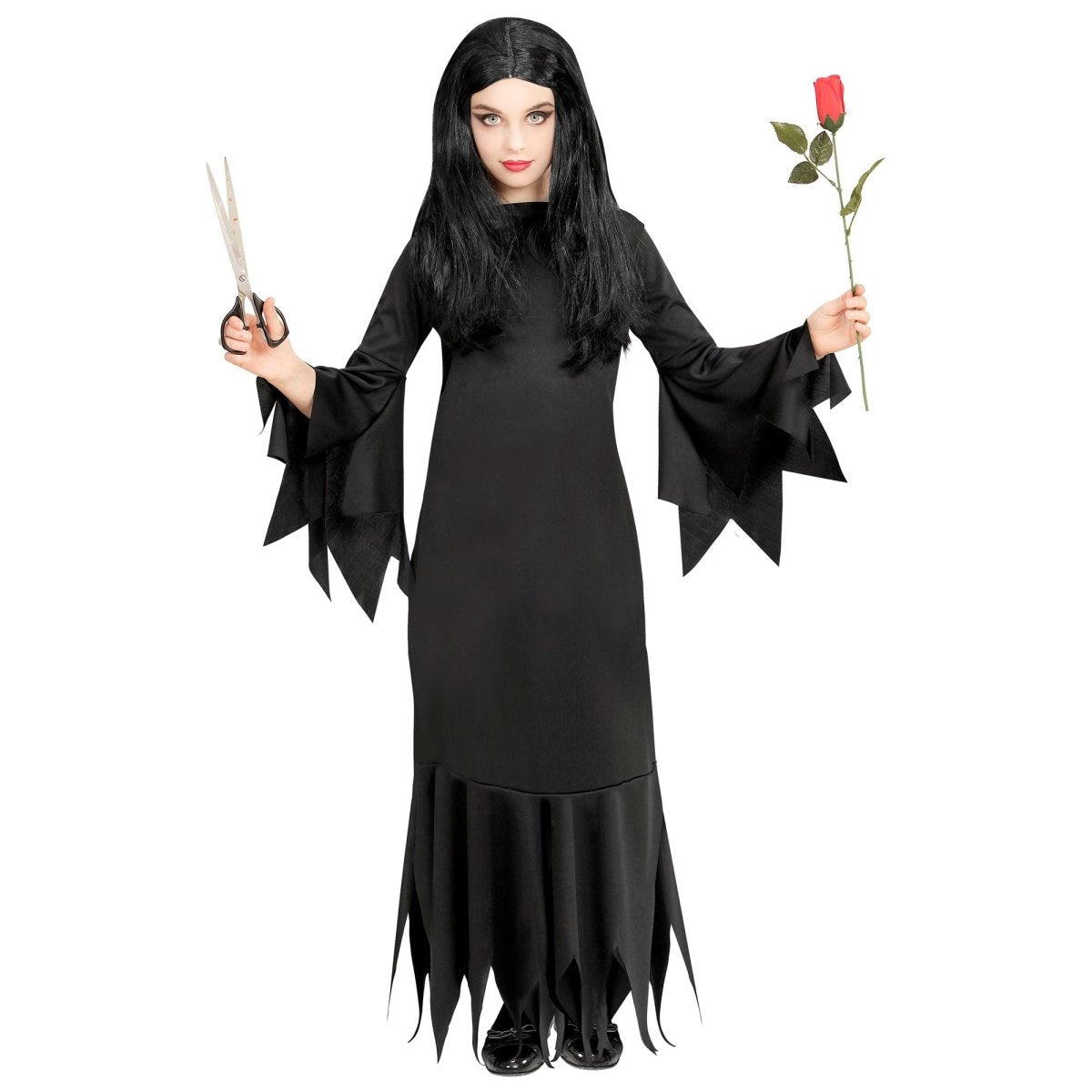 Halloween Jurk Zwart Meisje Mortisia
