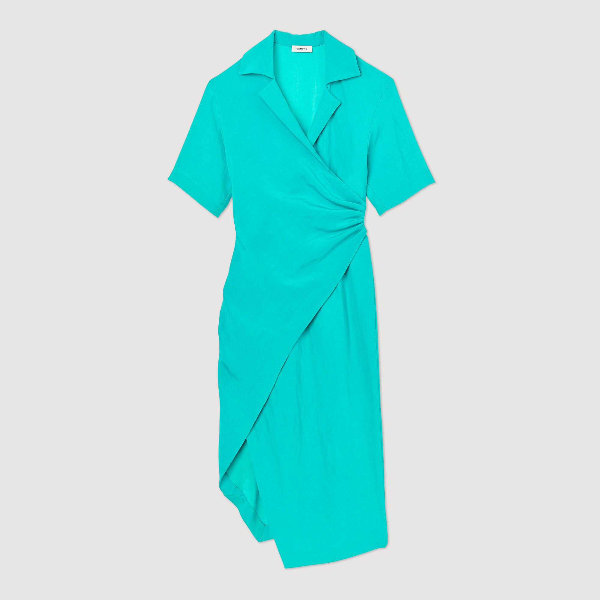 Robe drapee asymetrique