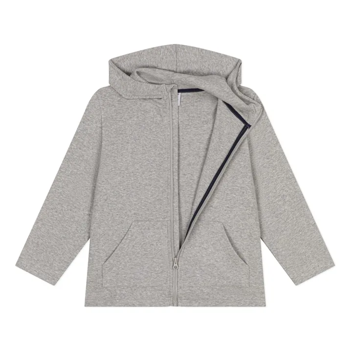 Petit Bateau Sweat Capuche Mavy | Gris chiné