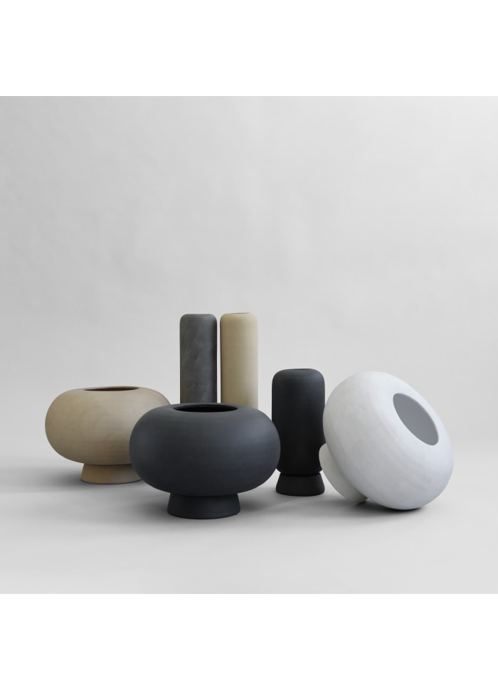 Kabin Vase Fat Black