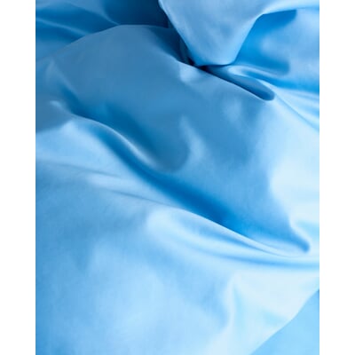 Kopfkissenbezug Pure Satin, Hellblau (baby blue), 80 × 80 cm