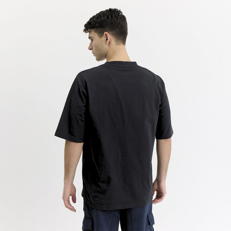 By Garment Makers Michael Oversized Logo Tee Jet black