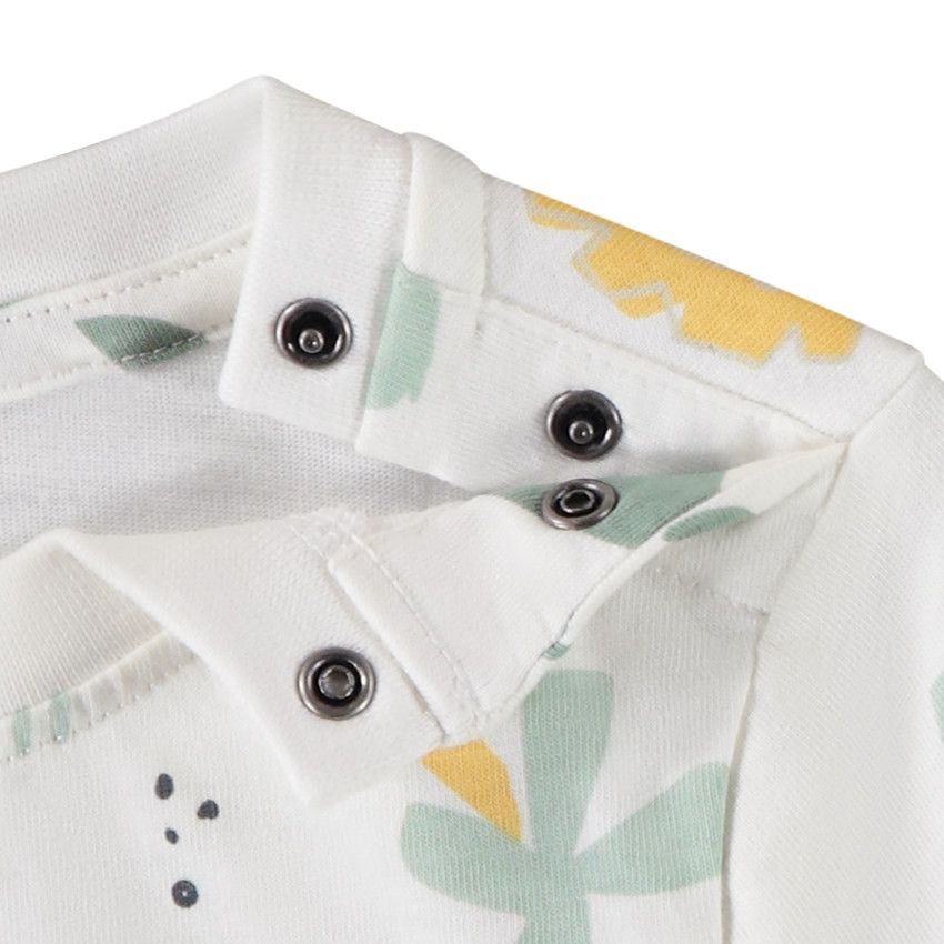 T-shirt manches courtes fantaisie pour bébé garçon - Ecru
