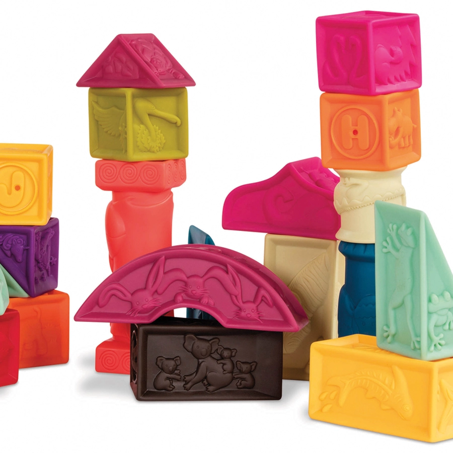 B.TOYS B. Elemenosqueeze Bauklötze 1