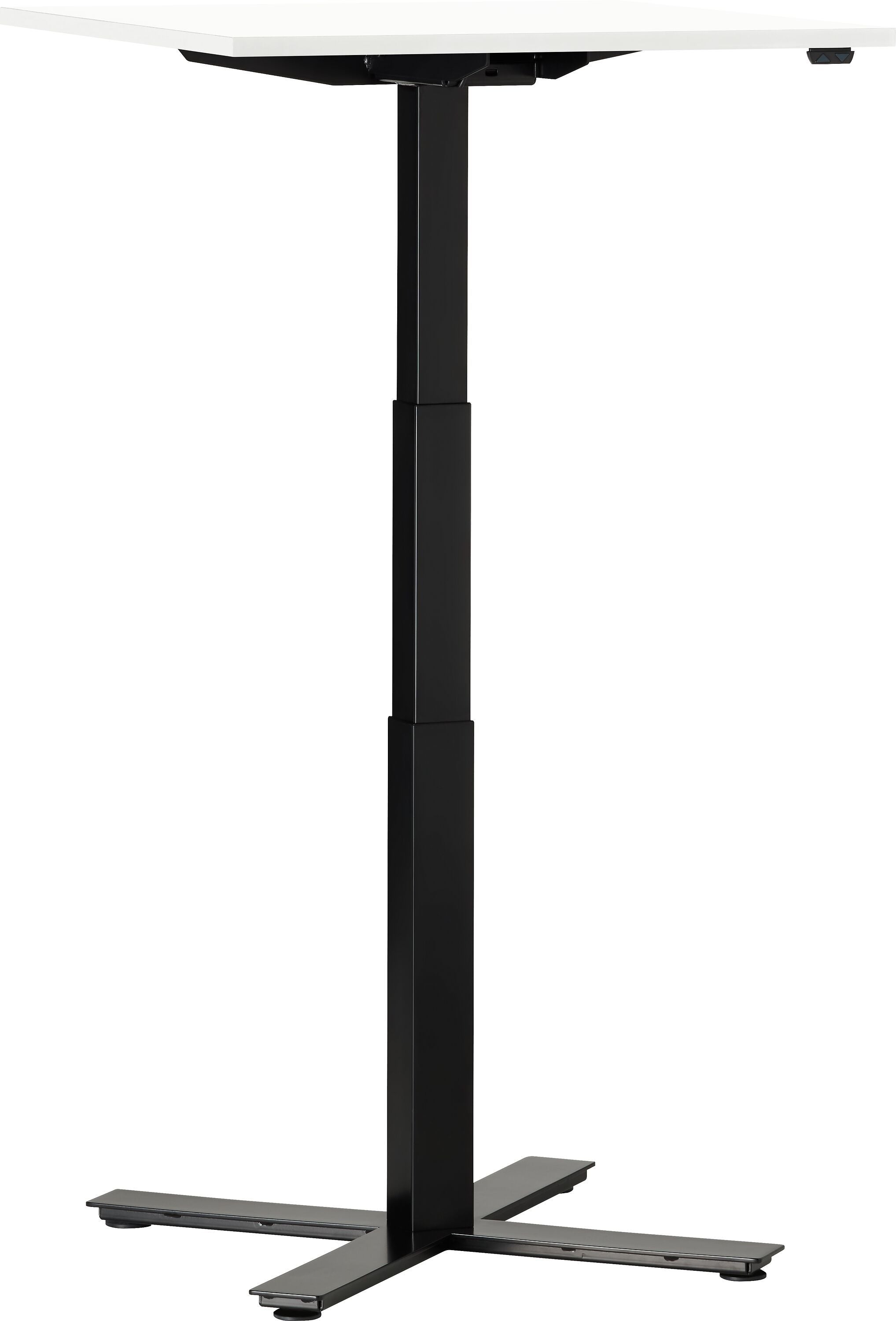 FLEXCUBE Besprechungstisch höhenverstellbar - Weiss / B: 70.0 cm x T: 70.0 cm x H: 62.5 cm