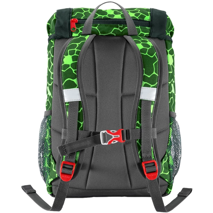 Step by Kid Shine Rucksack-Set 3 tlg. - inklusiv Sitzkissen 26 cm Dino Night Tyro