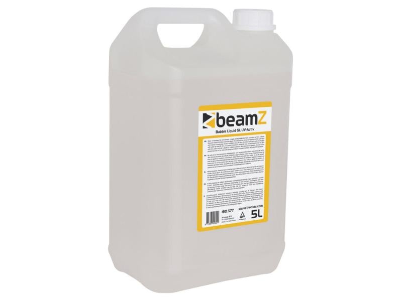 BeamZ Seifenfluid Bubble Liquid UV 5 l UV-aktives Fluid für Seifenblasen-Maschinen