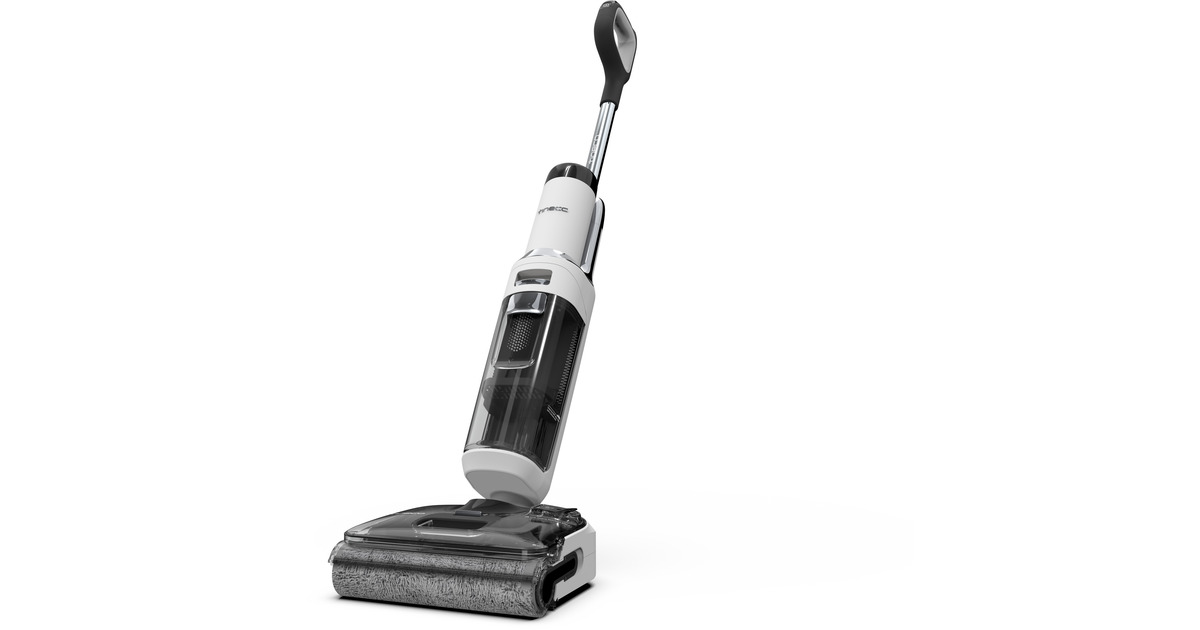 TinecoFloor One S6 Stretch Extreme - wet & dry vloerreiniger  nat- en droogzuiger  (Zwart/wit)