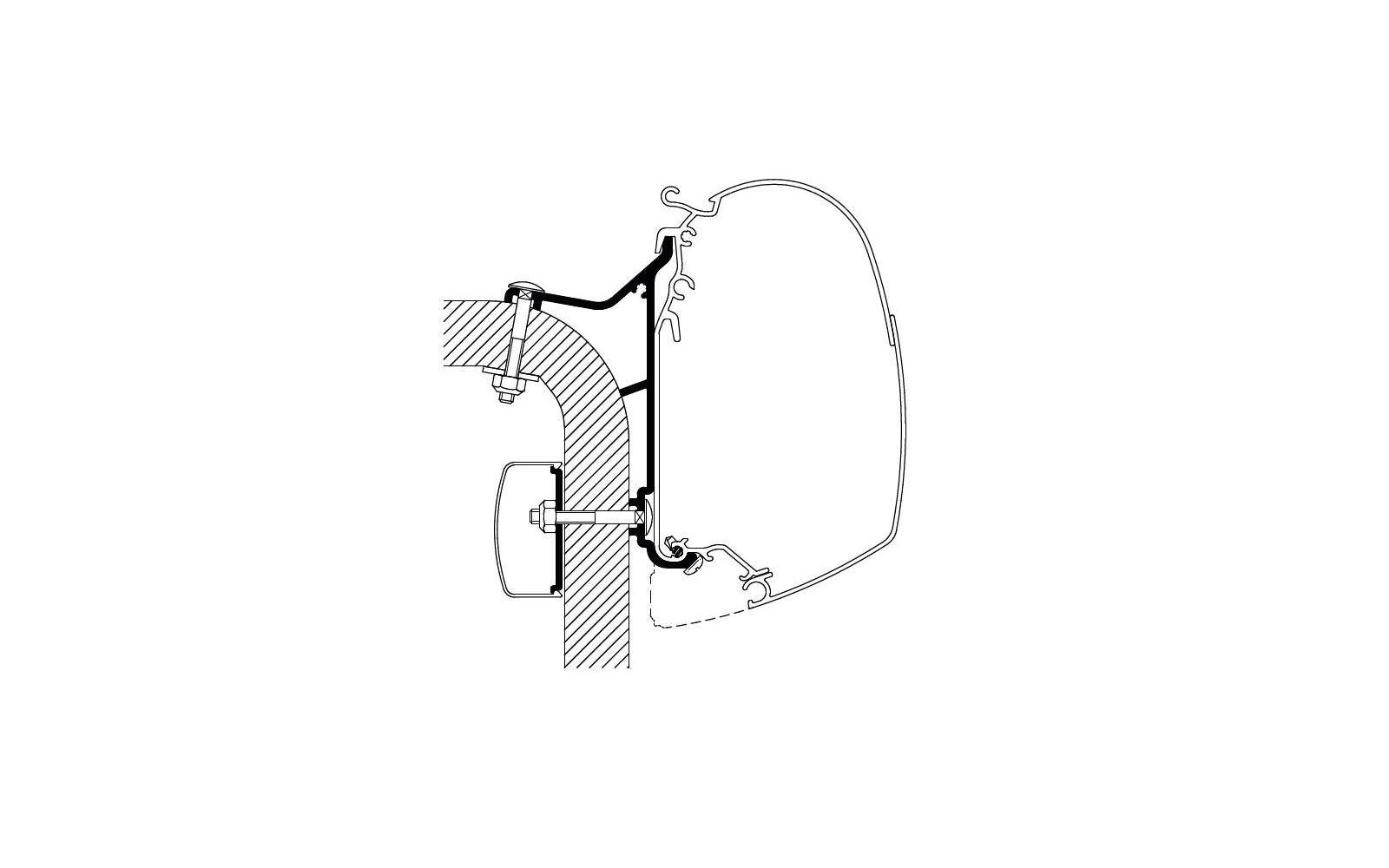 Thule Hymer B2 Klasse Adapter für Serie 5 3,0m