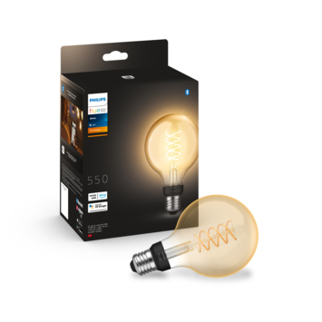 Philips Hue filament globelamp G93 - warmwit licht 7W - 1 pack - E27