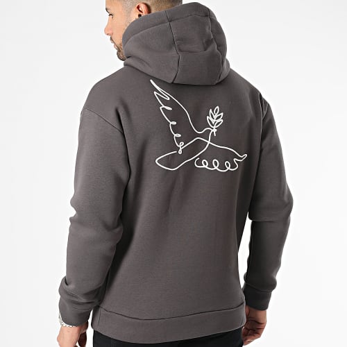 Sweat Capuche Gris Anthracite