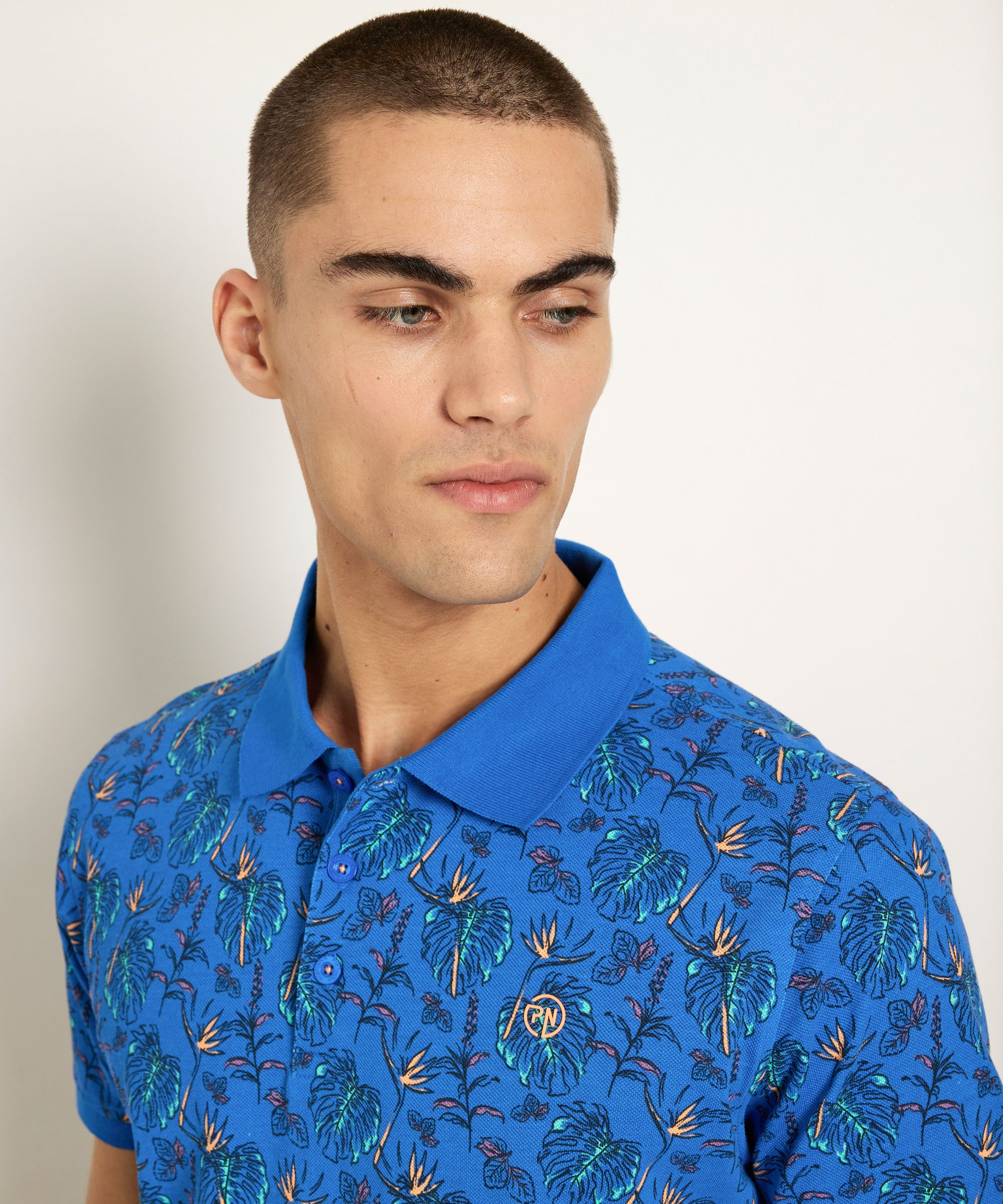 polo met bladerprint