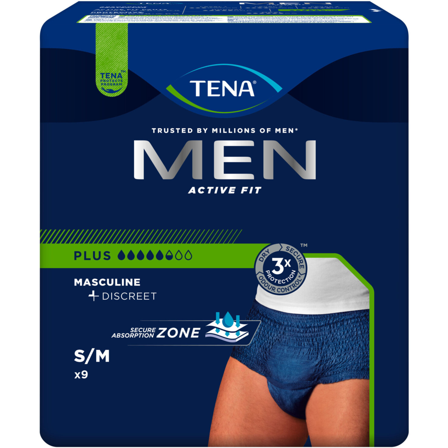 Tena Men Inkontinenz-Pants Active Fit Small/Medium 9 Stück