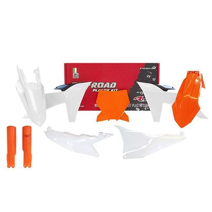 Kit plastiques R-tech 7p KTM SX Couleur Origine - Blanc / Orange