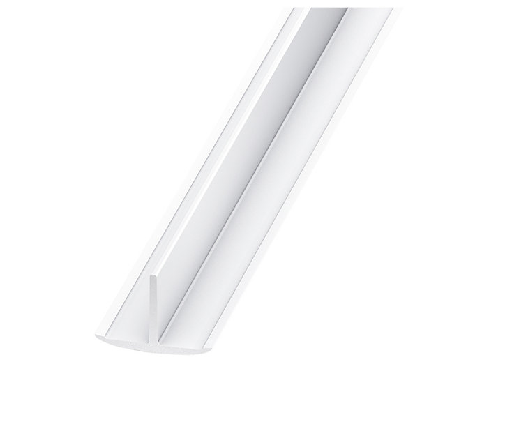 Profilé T PVC blanc 25 x 18 mm, 2 m