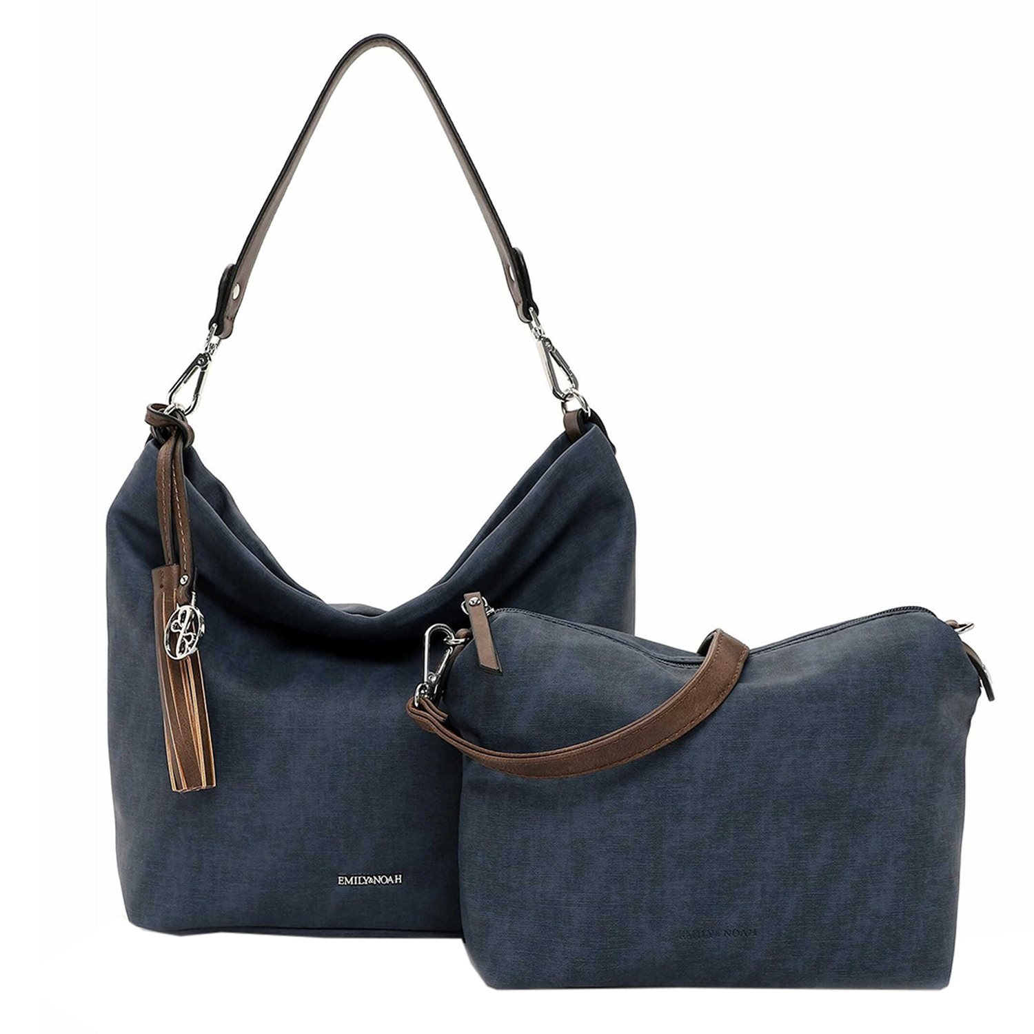 Emily & Noah Elke Handtas M blue/taupe