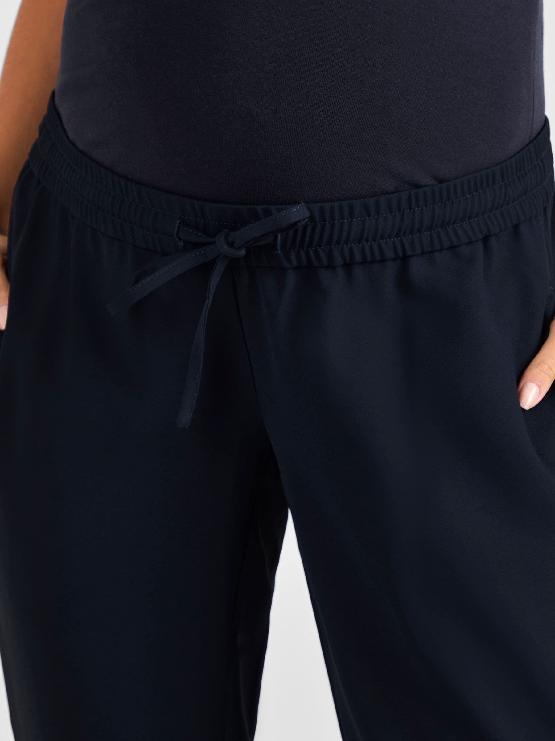 Marineblauw - JoJo Maman Bébé Zwangerschapsbroek met toelopende pijpen