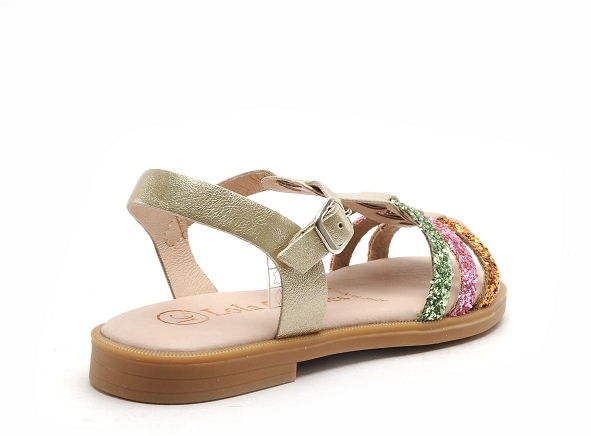Lola  canales nu pieds enfant 4120 or