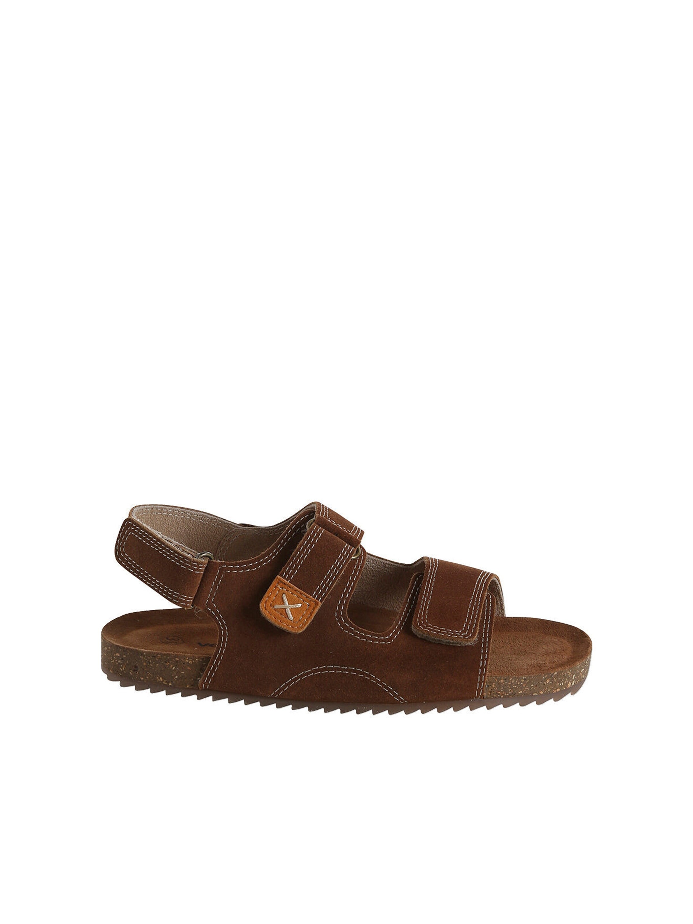 Vertbaudet Kinder Klettsandalen aus Leder camel