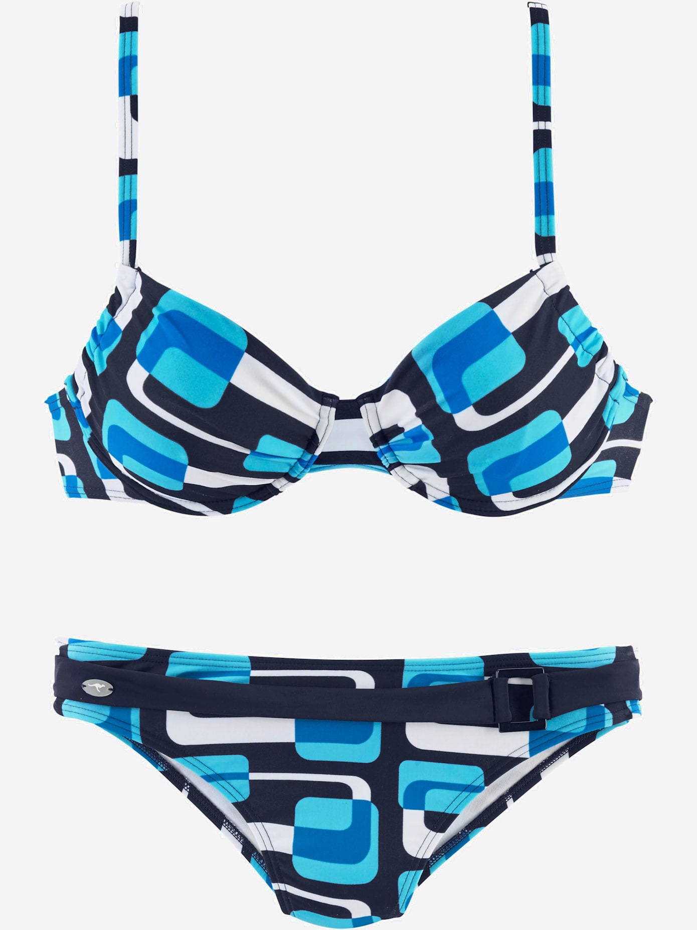 Maillot de bain à armatures style rétro tendance