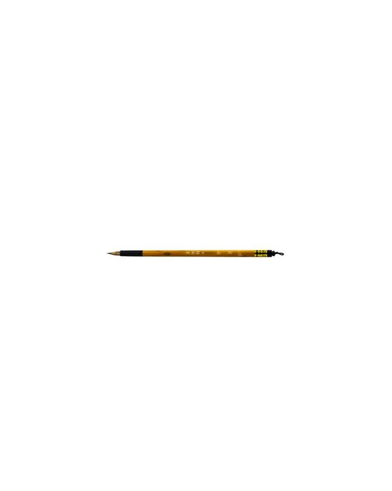 Pinceau en ecureuil, virole corne, manche bambou