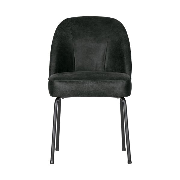 Woood Vogue Eetkamerstoel – Leer – Zwart