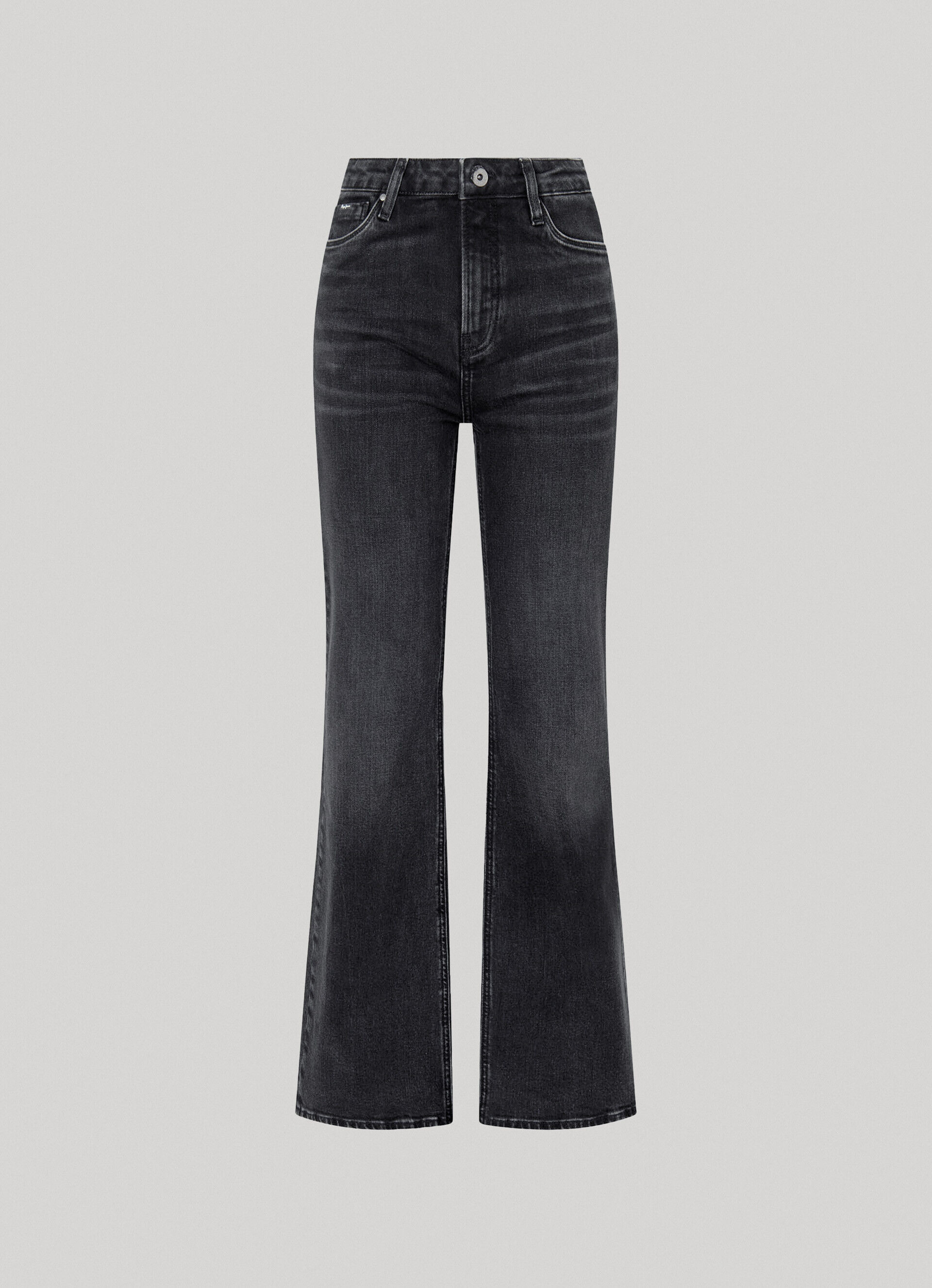 Calça jeans Willa Fit Flare de cintura alta - jeans