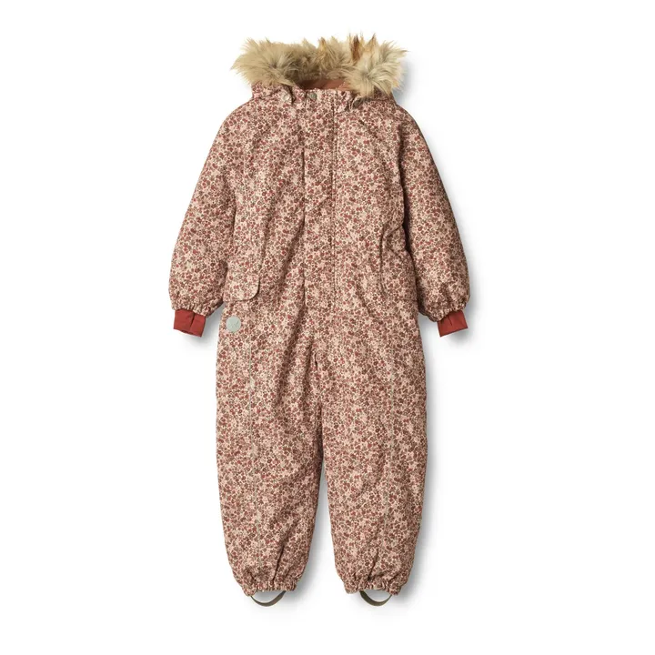 Wheat Combinaison de Ski Fleurie Matières Recyclées Moe Tech | Rose