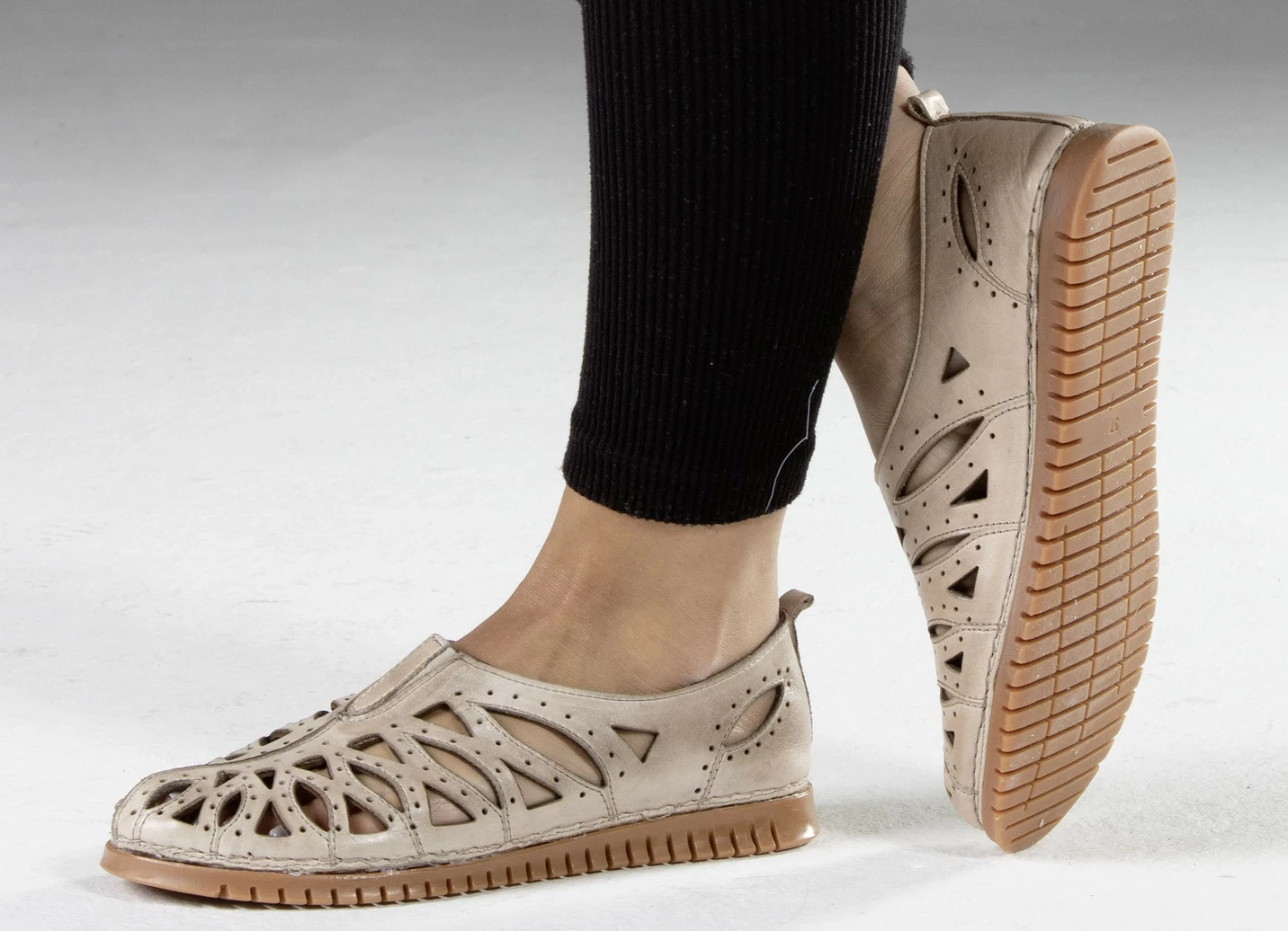 Gemini Slipper aus schattiertem Nappaleder