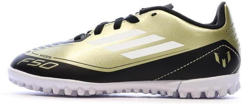 Adidas Perfor ce F50 Club Messi voetbalschoenen metallic goud wit zwart Imitatieleer 37 1 3