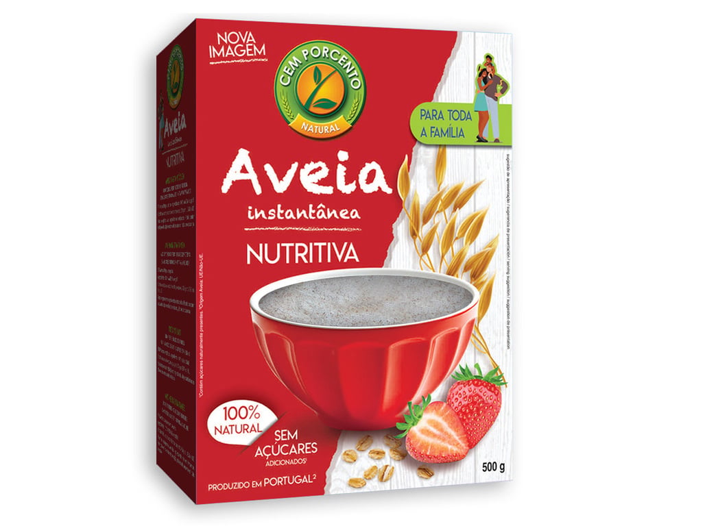 AVEIA CEM PORCENTO SUPER FINA INSTANTÂNEA 500G