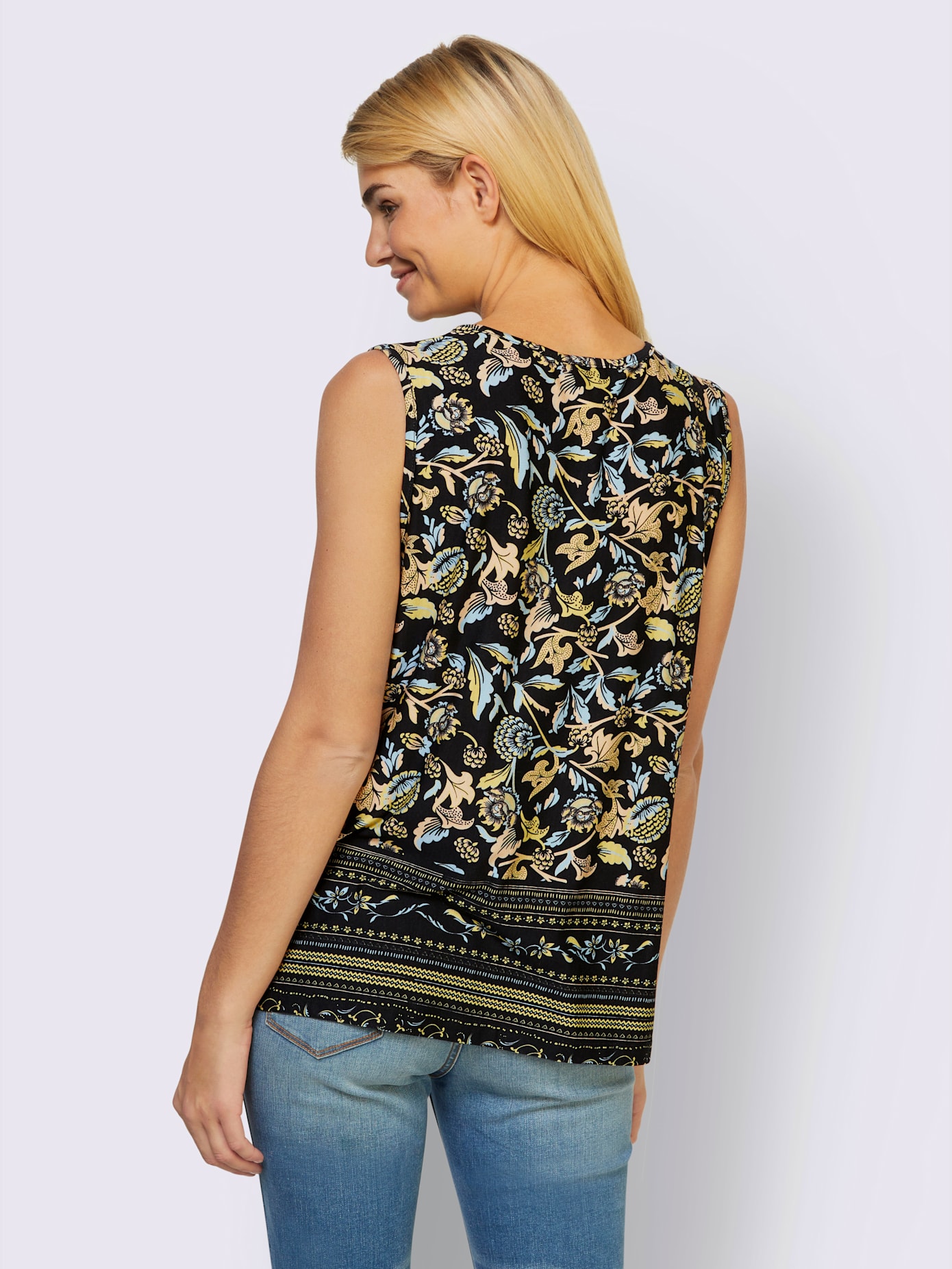 Débardeur imprimé joli motif floral