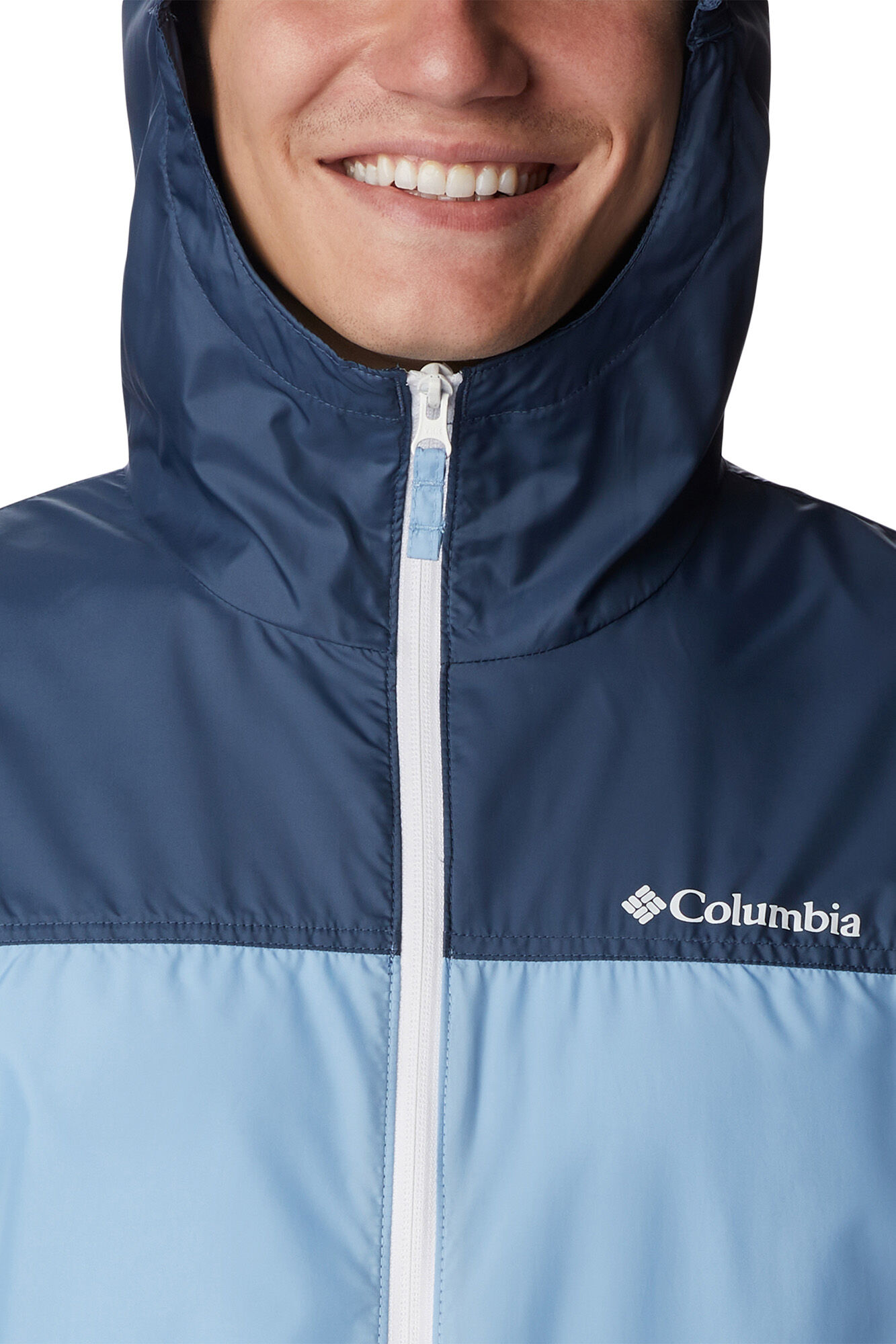 Jaqueta corta-vento masculina Columbia Flash Challenger™ - Nova - Azul