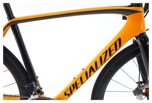 Produit reconditionné · Specialized Tarmac Carbone Di2 11V · Orange / Vélo de route / Specialized | Très bon état