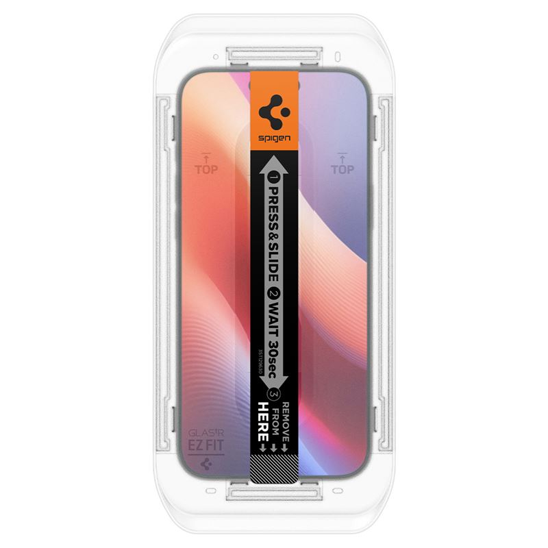 (2er Set) iPhone 16 Pro Glas Tr EZ Fit Privacy Panzer Glas Case Friendly   Montagerahmen (AGL07929)