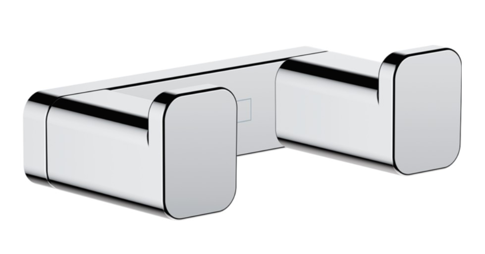 Hansgrohe AddStoris dubbele handdoekhaak chroom