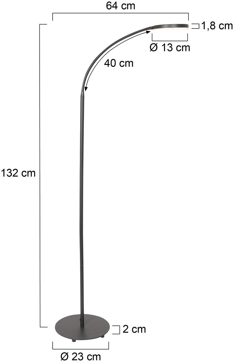 Vloerlamp 3351ZW Platu Mexlite B23 x D64 cm