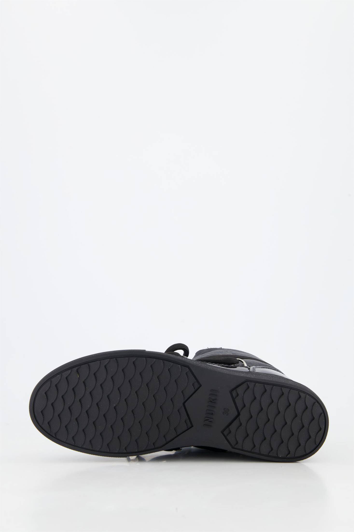 INUIKII| Damen Boots GLOSS SNEAKER BOOTS aus Leder und Lammfell
