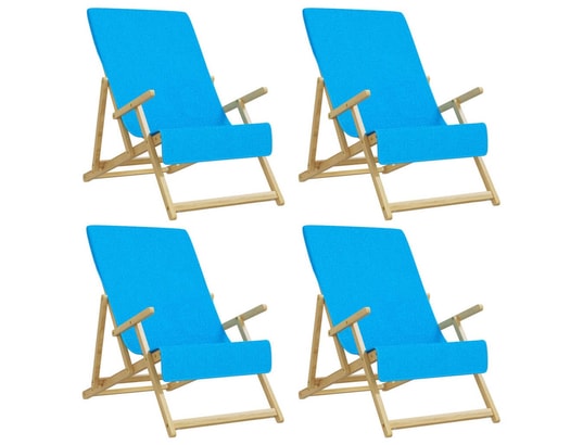 VIDAXL - Serviette de plage Serviettes de plage 4 pcs turquoise 60x135 cm tissu 400 gsm