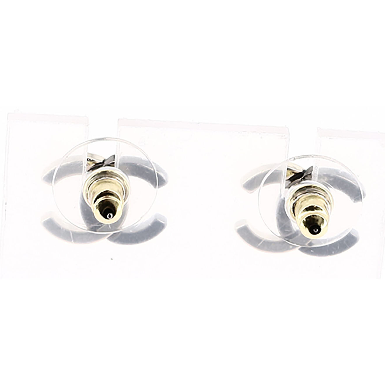 Chanel Boucles d'oreilles anthracite/doré - Neuf sans étiquette